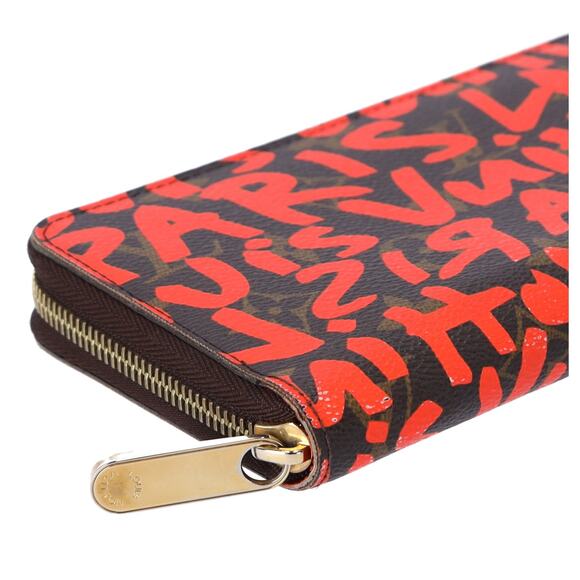Louis Vuitton Zippy Wallet Brown Monogram Graffiti M93711 Orange - Picture 4 of 7
